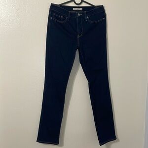 Levi's Shaping Mid Rise 312 Slim Fit Jean Color: Darkest Sky